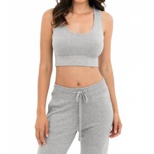 NEW LEIMERE mélange bralette in grey mélange